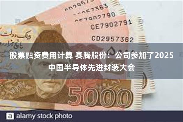 股票融资费用计算 赛腾股份：公司参加了2025中国半导体先进封装大会