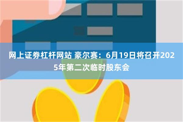 网上证劵杠杆网站 豪尔赛：6月19日将召开2025年第二次临时股东会