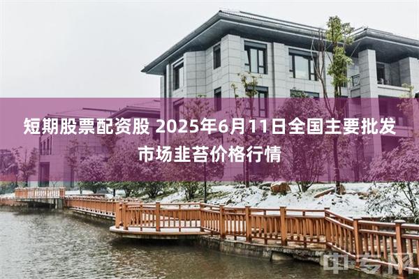 短期股票配资股 2025年6月11日全国主要批发市场韭苔价格行情