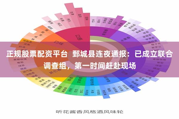 正规股票配资平台  鄄城县连夜通报：已成立联合调查组，第一时间赶赴现场