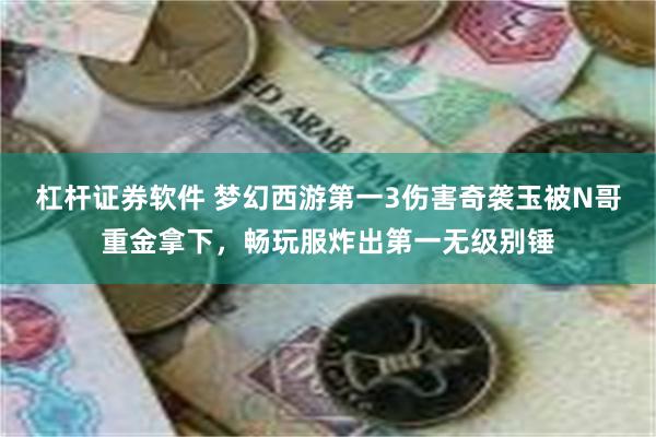 杠杆证券软件 梦幻西游第一3伤害奇袭玉被N哥重金拿下，畅玩服炸出第一无级别锤